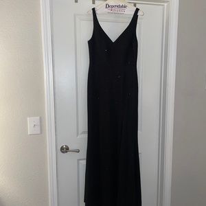 Black Glitter Mermaid Formal Gown